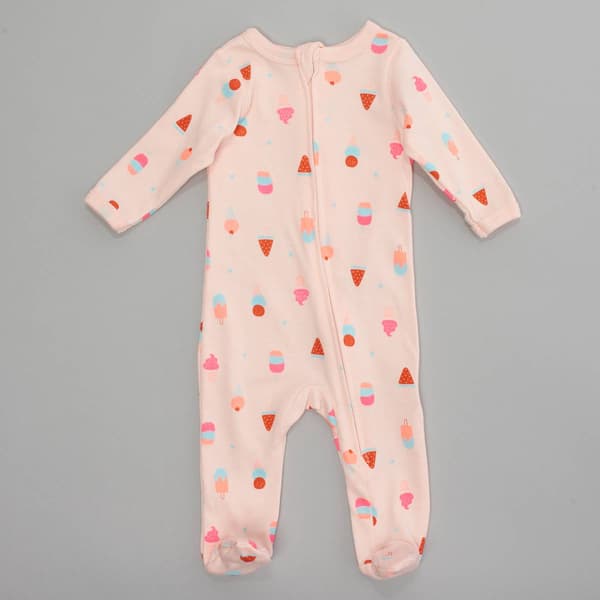 Baby Girl &#40;NB-9M&#41; baby views&#174; Ice Cream Zip Pajamas