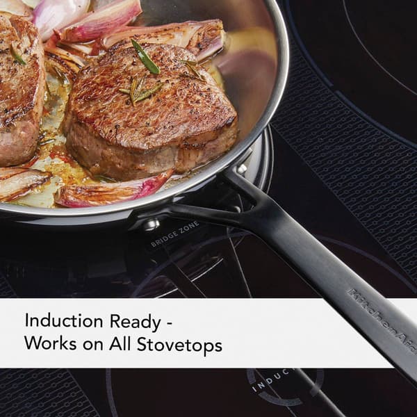 KitchenAid® 12.25in. 5-Ply Clad Stainless Frying Pan