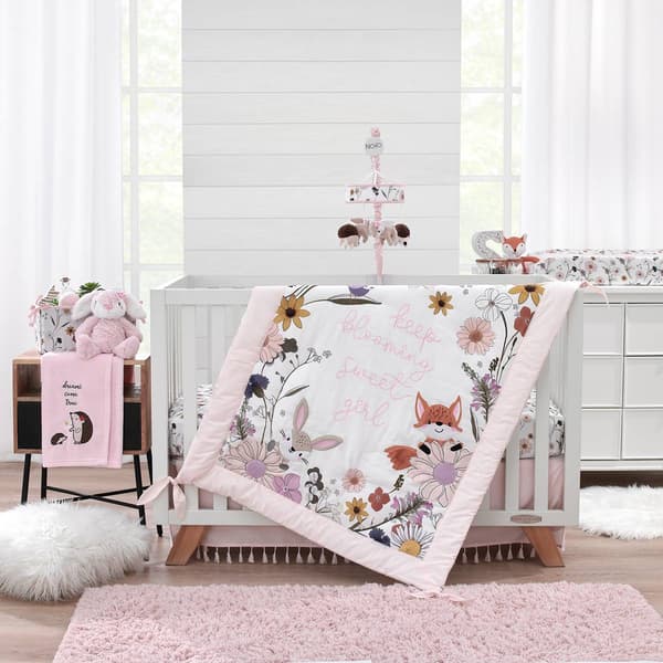 NoJo Keep Blooming 4pc. Crib Bedding Set - image 