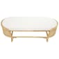 9th & Pike&#174; Natural Brown Rattan Bench - image 3