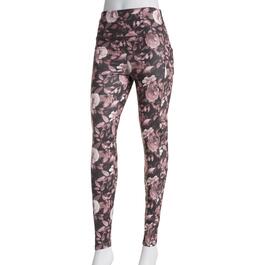 Womens Starting Point Vintage Floral Yummy Leggings - Brown