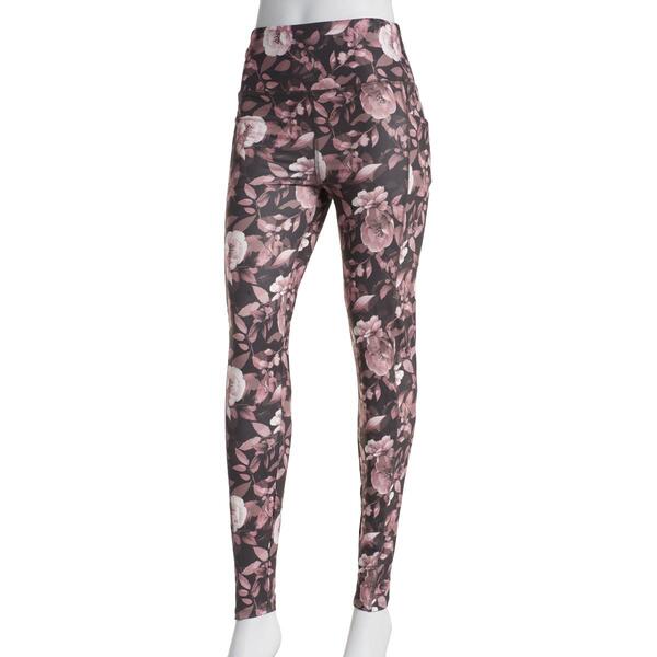 Womens Starting Point Vintage Floral Yummy Leggings - Brown - image 
