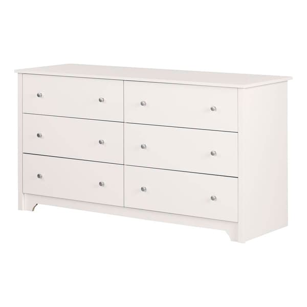 South Shore Vito Pure White 6-Drawer Double Dresser - image 