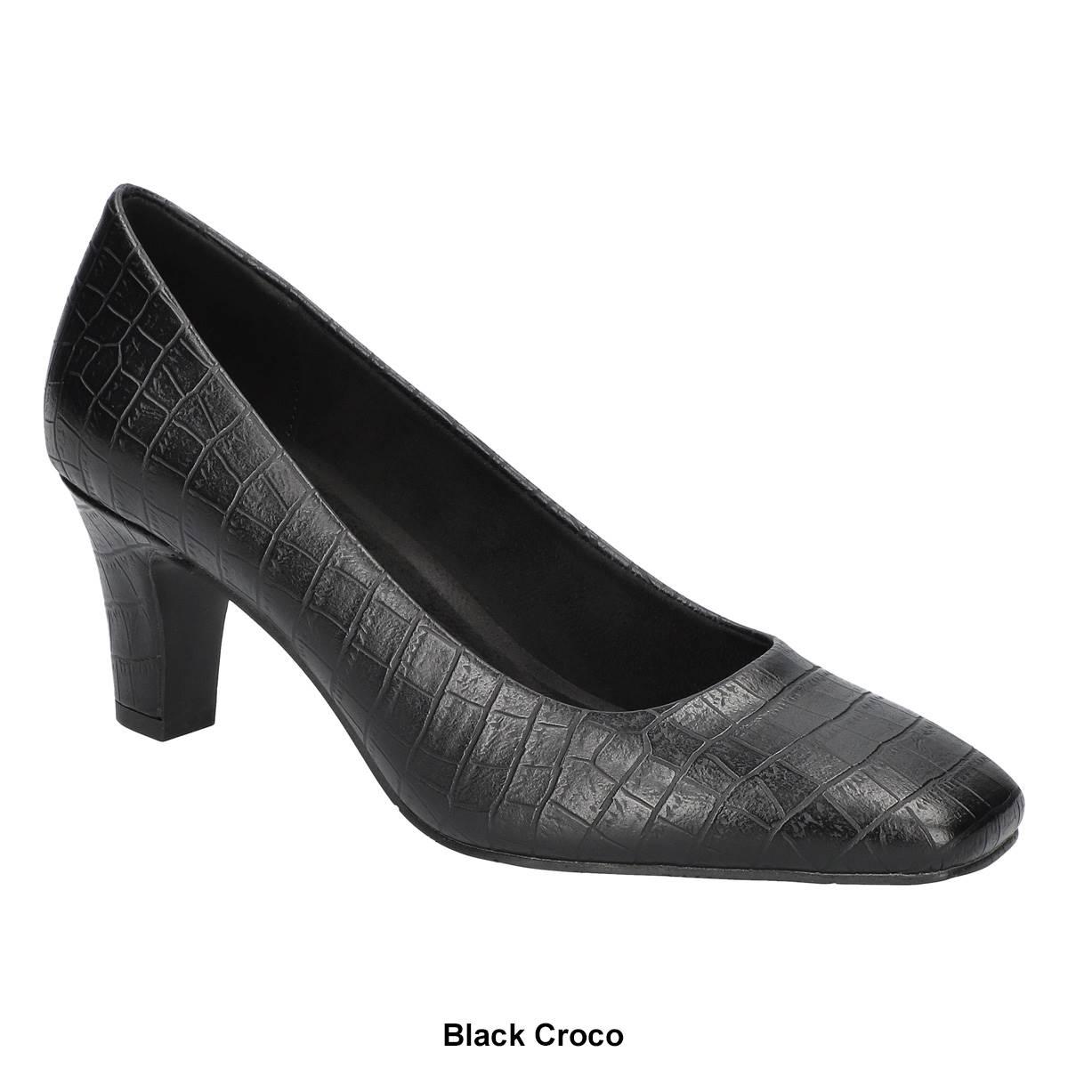 Womens Easy Street Poet Square Toe Pumps