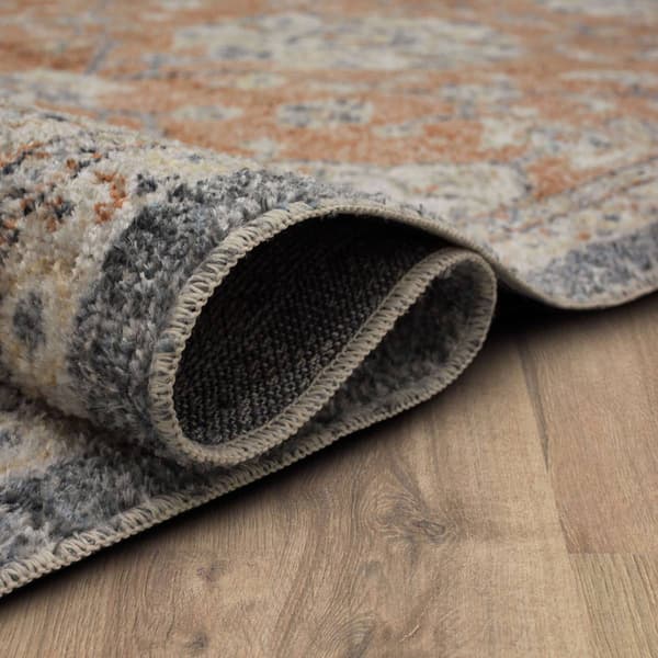 Mohawk Home Theseus Dark Orange Area Rug