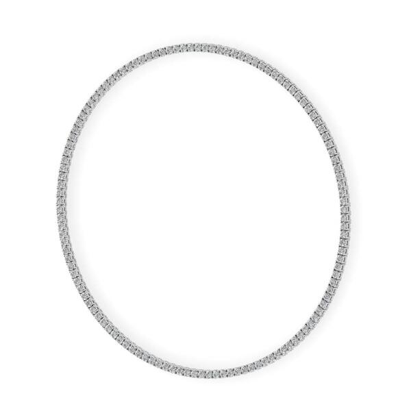 Moluxi&#8482; Sterling Silver Moissanite Collar Necklace