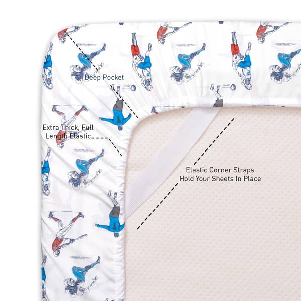 Sweet Home Collection Kids Fun & Colorful Sports Sheet Set