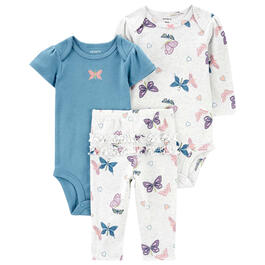 Baby Girl &#40;NB-24M&#41; Carter''s&#40;R&#41; 3pc. Butterfly Set