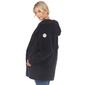 Womens White Mark Plush Hooded Cardigan With Pockets - image 2