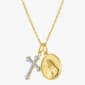 Nova Star® 1/10ctw. Lab Grown Diamond Cross Pendant Necklace - image 2