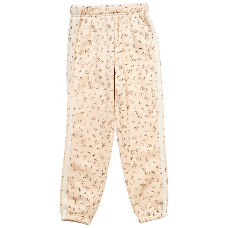 Girls (7-16) No Comment Floral Jogger Sweatpants w/ Side Stripes