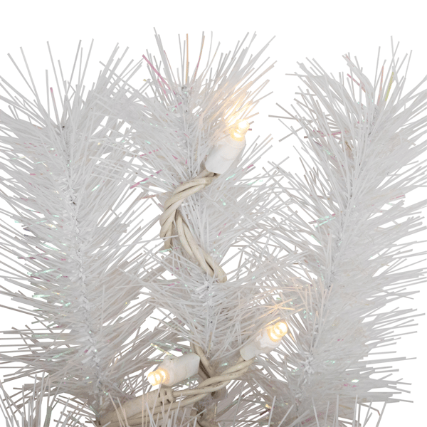 Northlight 36in. LED White Alaskan Pine Christmas Wreath