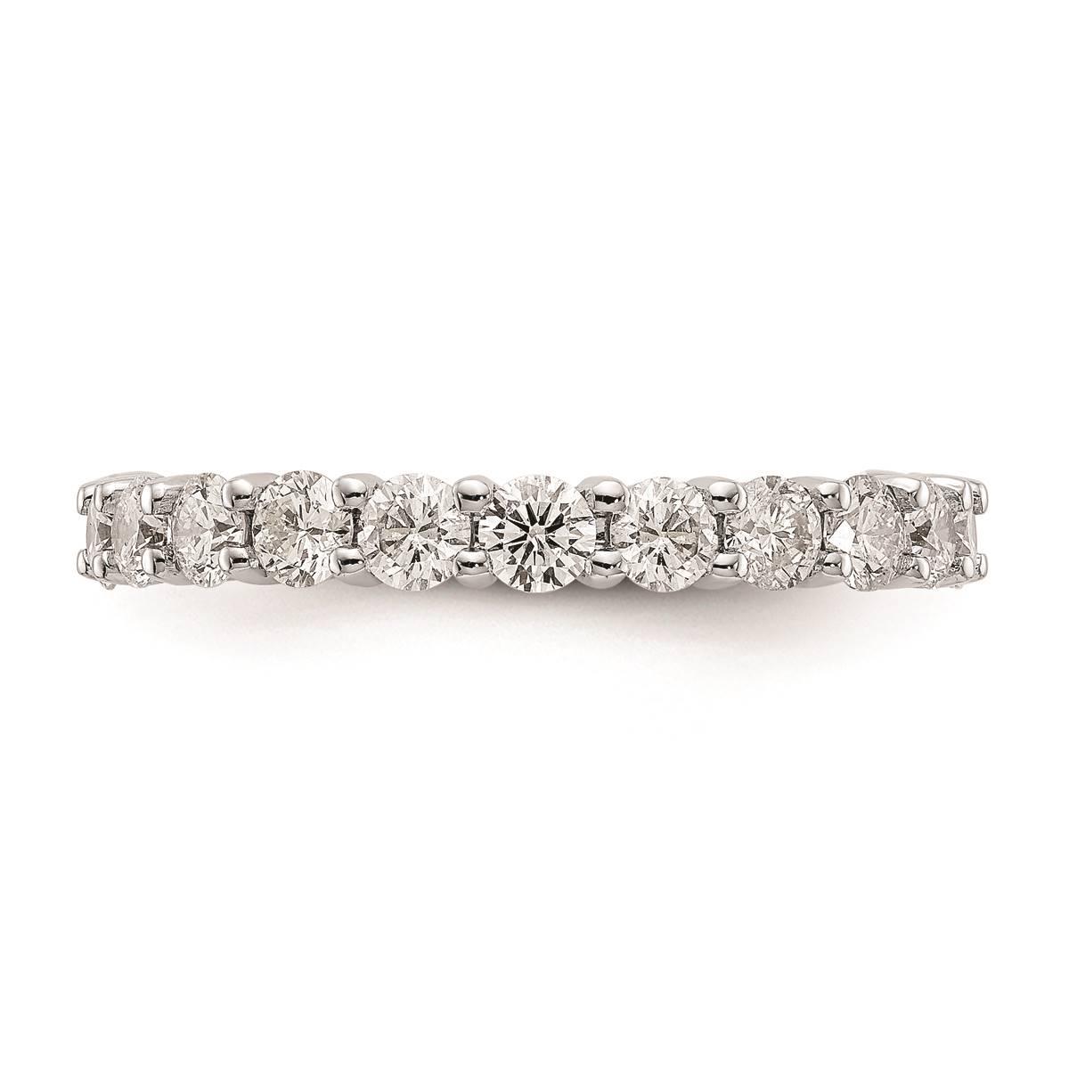 Pure Fire 14kt. White Gold Lab Grown Diamond Prong Eternity...