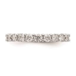 Pure Fire 14kt. White Gold Lab Grown Diamond Prong Eternity Band