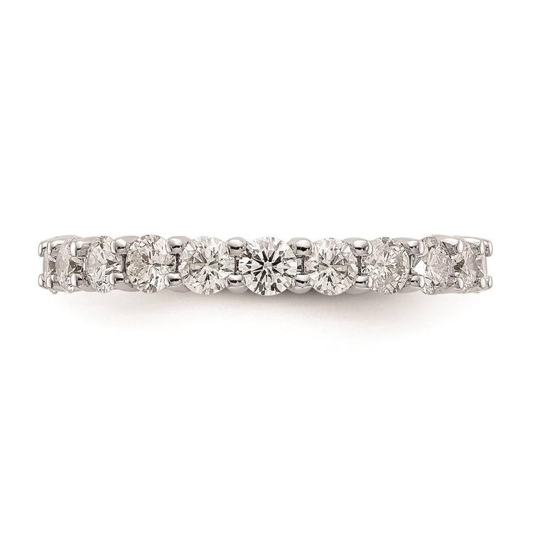 Pure Fire 14kt. White Gold Lab Grown Diamond Prong Eternity Band