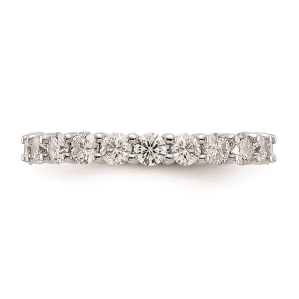 Pure Fire 14kt. White Gold Lab Grown Diamond Prong Eternity Band