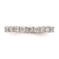 Pure Fire 14kt. White Gold Lab Grown Diamond Prong Eternity Band - image 1