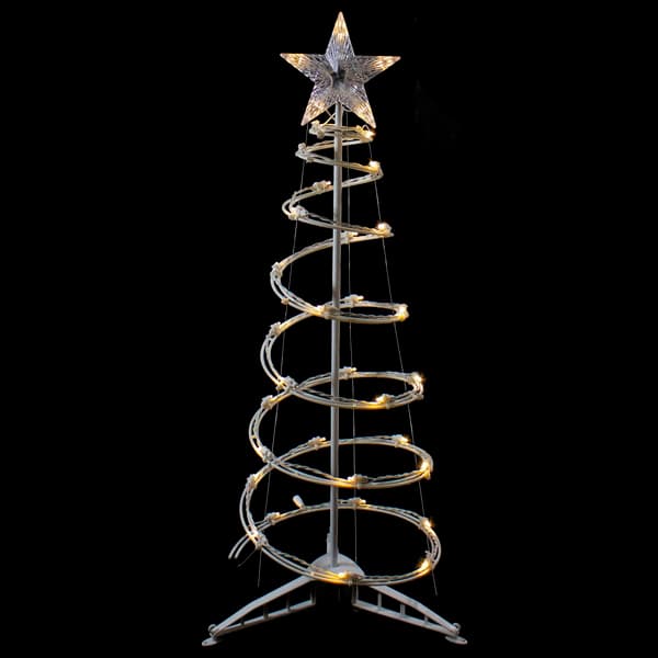 Northlight Seasonal 3ft. Warm White Lights Spiral Cone Tree