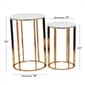 9th & Pike® Gold-Tone Metal Contemporary Accent Table - Set of 2 - image 6