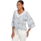 Womens Skye''s The Limit Quiet Wave Patchwork Crochet Blouse - image 3