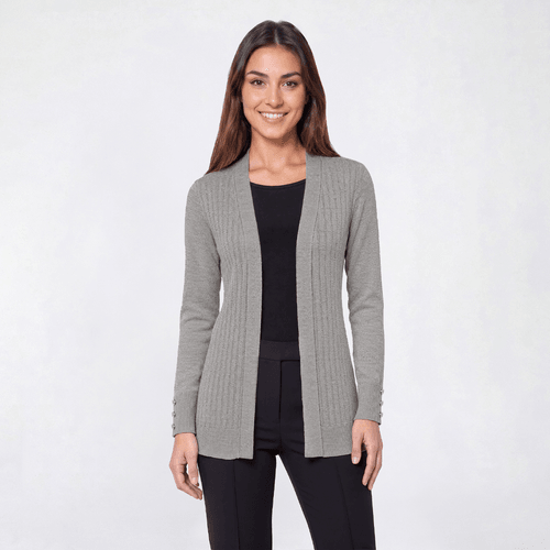 Womens Love Scarlet Long Sleeve Texture Stitch Cardigan - image 