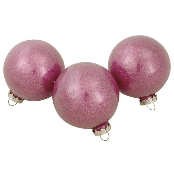 Northlight 12ct. Pink Mercury Glass Christmas Ornament Set