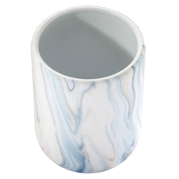 Avanti Waves Blue Wastebasket