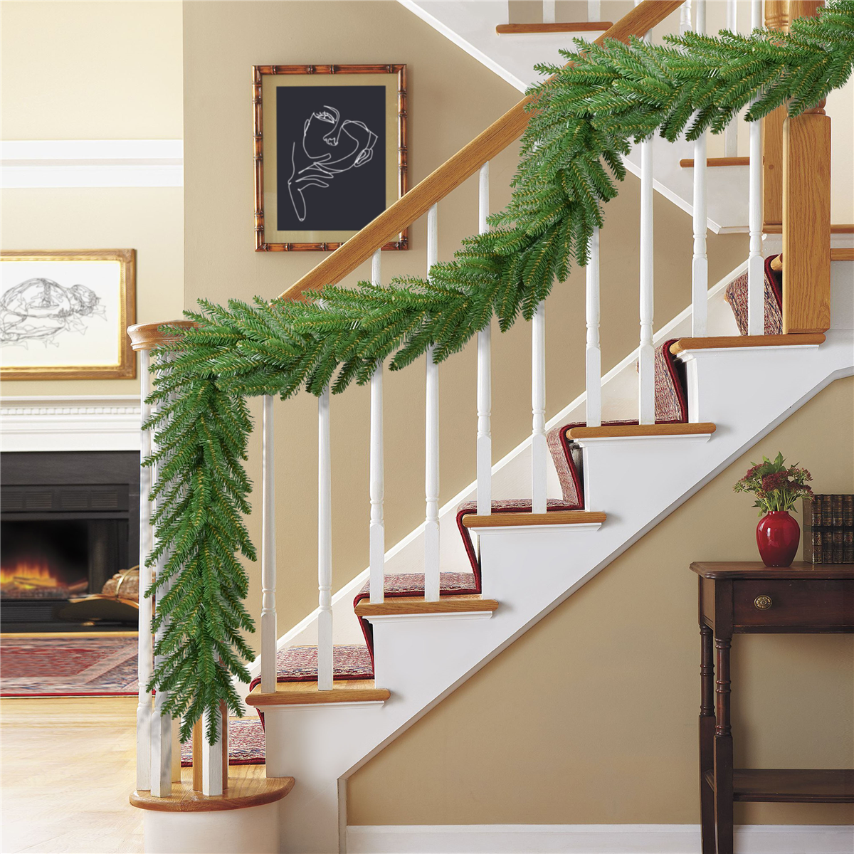 Puleo International 20ft. Mountain View Spruce Christmas Garland