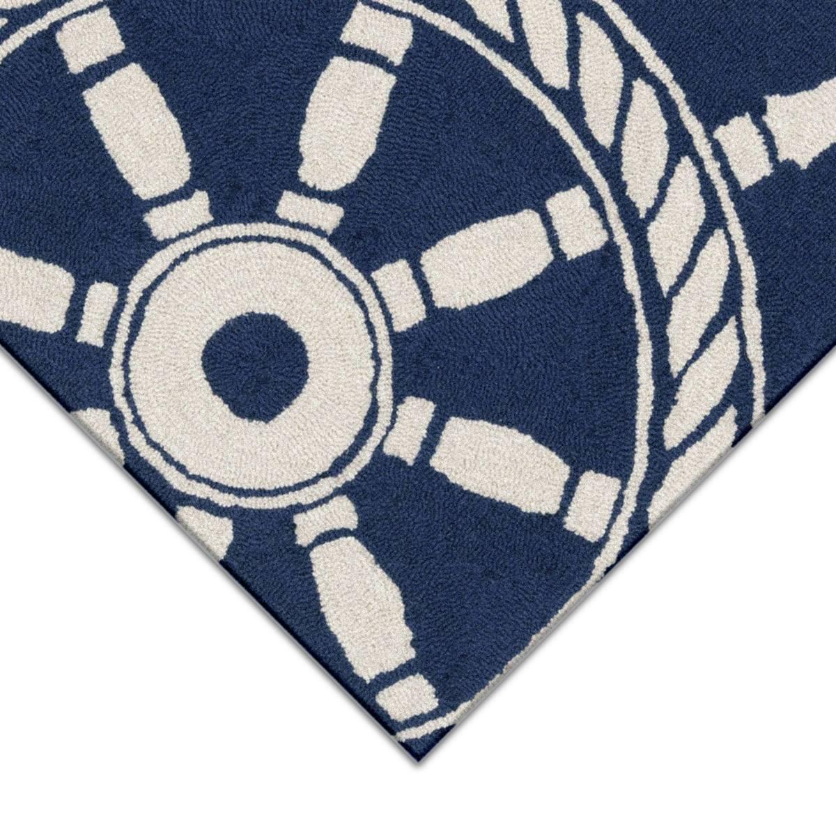 Liora Manne Frontporch Ship Wheel Rectangular Runner