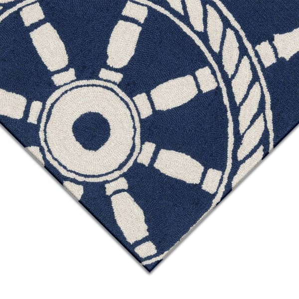 Liora Manne Frontporch Ship Wheel Rectangular Runner