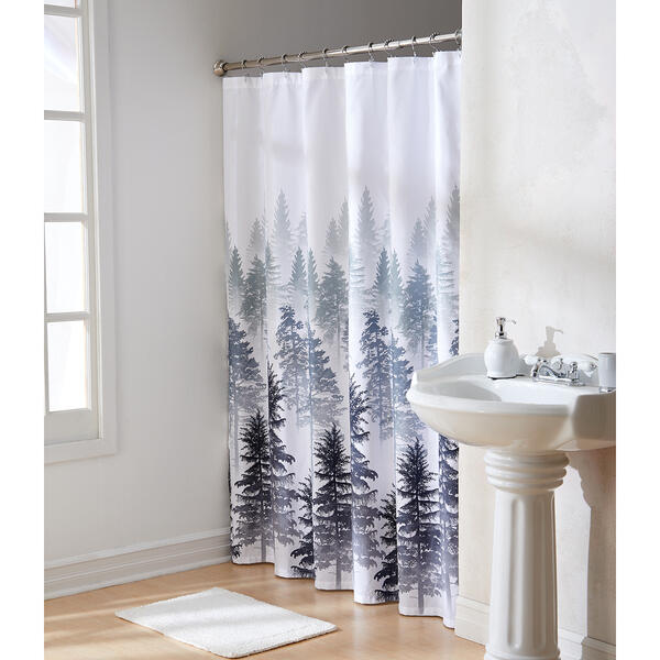 Maytex Tree Line Fabric Shower Curtain - image 