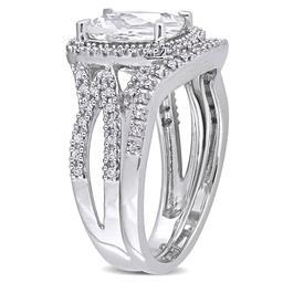 Gemstone Classics™ Diamond & Lab Created White Sapphire Ring