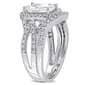 Gemstone Classics™ Diamond & Lab Created White Sapphire Ring - image 2