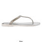 Womens Ashley Blue T-Strap Flip Flops w/Rhinestones - image 2