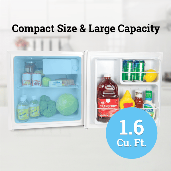 Igloo 1.6 cu. ft. Single Door Refrigerator with Freezer