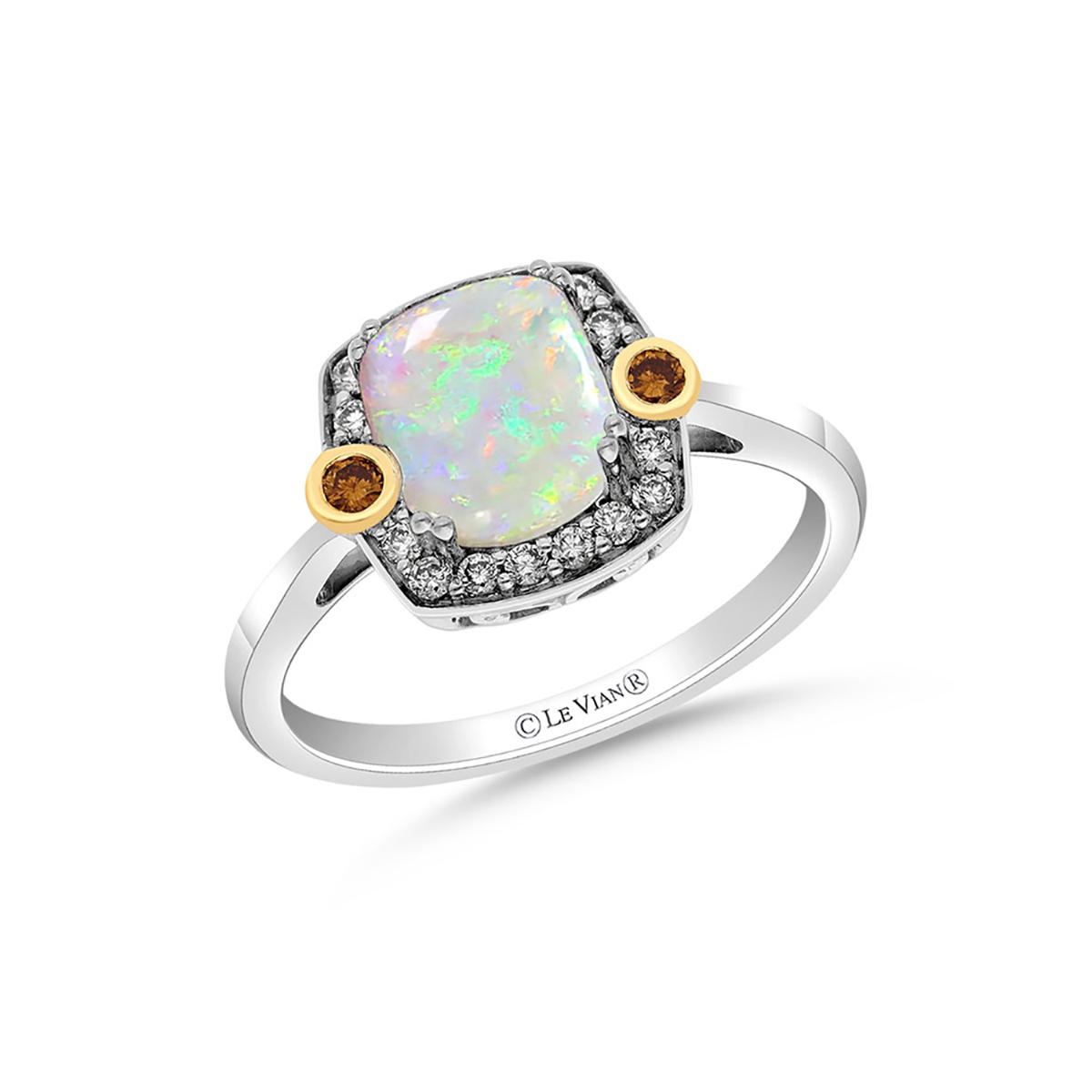 Le Vian(R) Argent&Or(tm) Neopolitan Opal(tm) Silver & 14kt. Ring