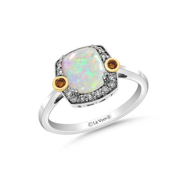 Le Vian&#40;R&#41; Argent&Or&#40;tm&#41; Neopolitan Opal&#40;tm&#41; Silver & 14kt. Ring - image 