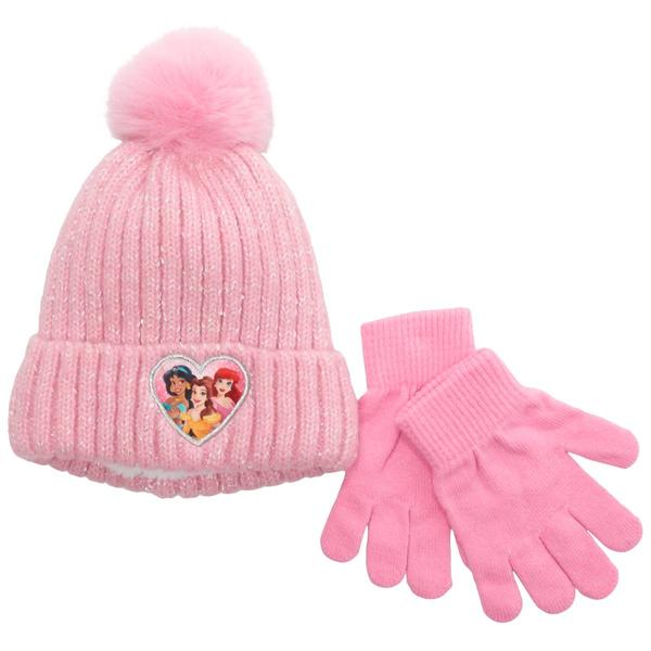 Girls Disney Princess Beanie w/ Gloves - image 