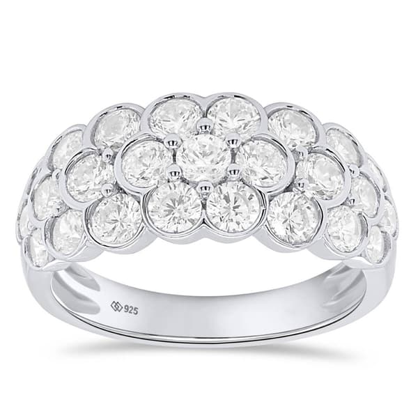 Nova Star(R) 2ctw. Sterling Silver Lab Grown Diamond Statement Ring