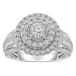 Diamond Classics™ White Gold 1ctw. Halo Bridal Ring