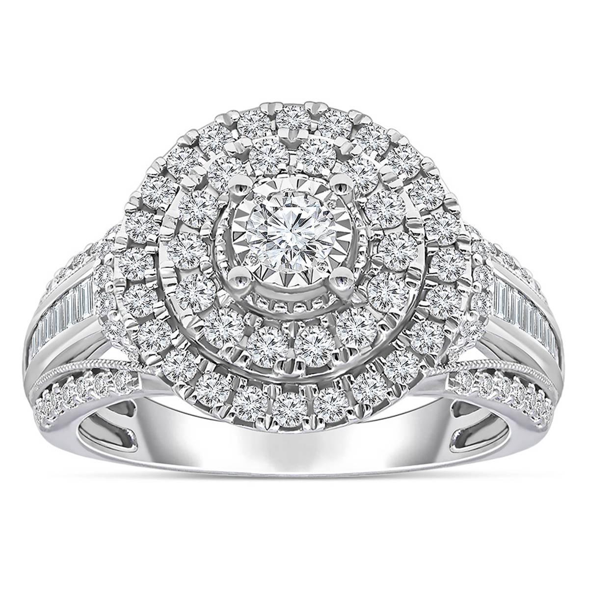 Diamond Classics™ White Gold 1ctw. Halo Bridal Ring