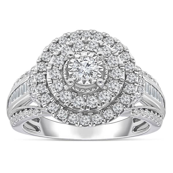 Diamond Classics™ White Gold 1ctw. Halo Bridal Ring