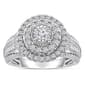 Diamond Classics™ White Gold 1ctw. Halo Bridal Ring - image 3