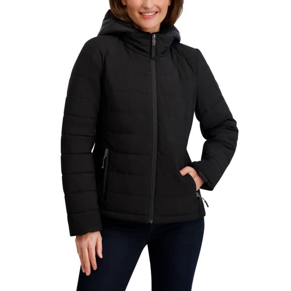 Womens Nautica Hybrid Down & Puffers With Stretch Sides & Bib