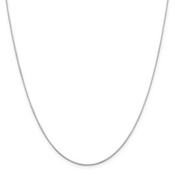 Unisex Gold Classics(tm) .80mm. White Octagonal Snake 14in. Necklace