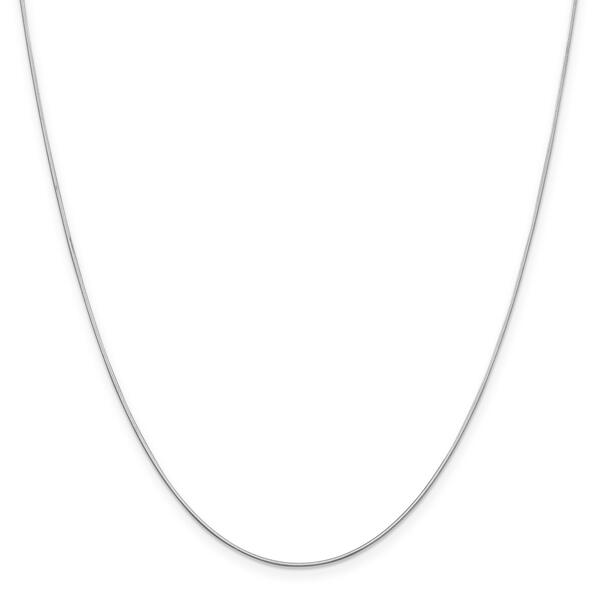 Unisex Gold Classics&#40;tm&#41; .80mm. White Octagonal Snake 14in. Necklace - image 