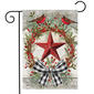 Briarwood Lane Berry Wreath Barn Star Garden Flag - image 1