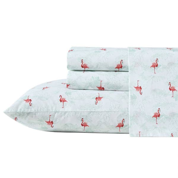 Tommy Bahama Flamingo Santa 200TC 4pc. Sheet Set - image 