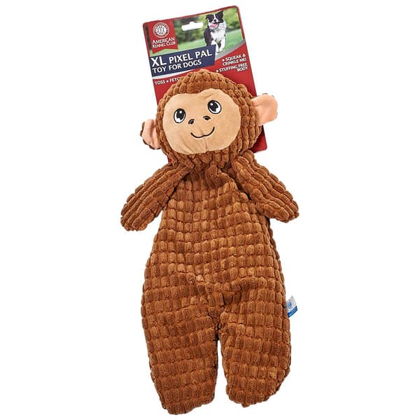 AKC Large Pixel Monkey Dog Toy - image 