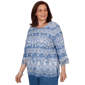Plus Size Alfred Dunner Camden Market Embroidered Lace Blouse - image 3